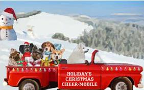 Christmas Truckload dog ecard